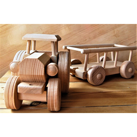 Wooden car Tractor