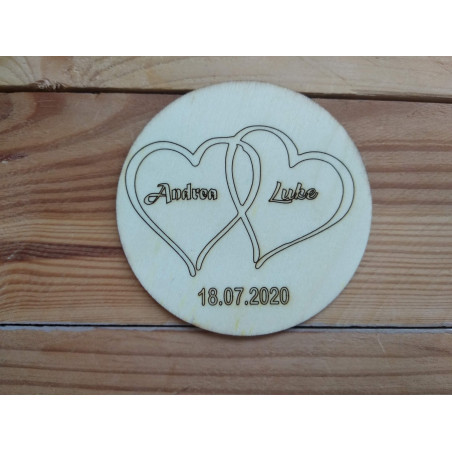 Invitation De Mariage en Bois Model 3