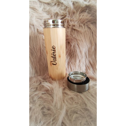 Thermos Bouteille en Bambou