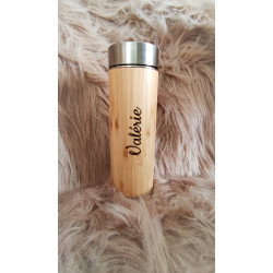 Thermos Bouteille en Bambou