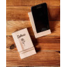 Wooden support for phones and tablets