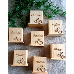 Pot à stylo en bois