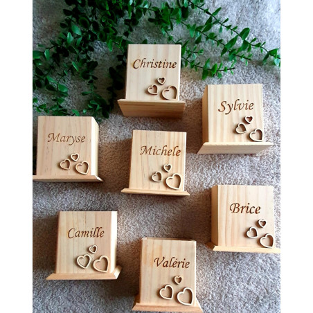 Pot à stylo en bois